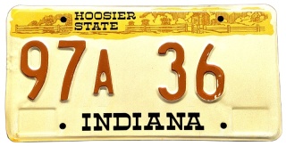 Indiana - tablica z USA