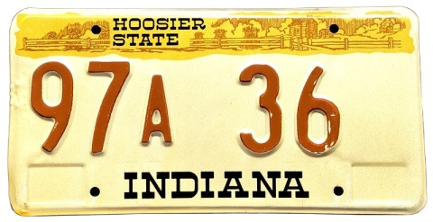 Indiana - tablica z USA
