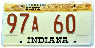 Indiana - tablica z USA