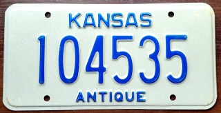 Kansas - Antique- tablica z USA