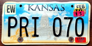 Kansas 2011 - tablica z USA