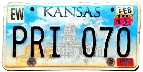Kansas 2011 - tablica z USA
