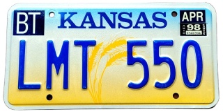 Kansas 1998 - tablica z USA