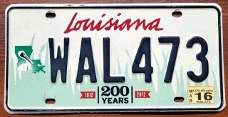 Louisiana 2016 - tablica z USA