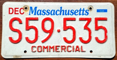 Massachusetts - tablica z USA