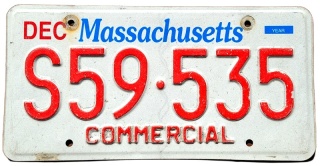 Massachusetts - tablica z USA