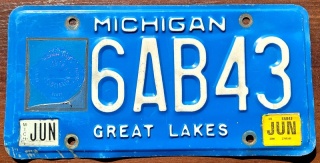Michigan 2016 - strażacka - tablica z USA