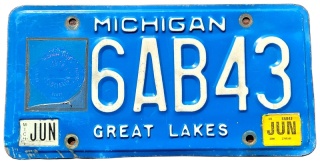 Michigan 2016 - strażacka - tablica z USA