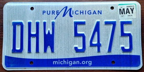 Michigan 2017 - tablica z USA