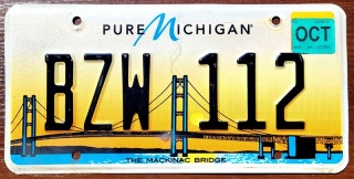 Michigan 2020 - tablica z USA