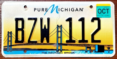 Michigan 2020 - tablica z USA