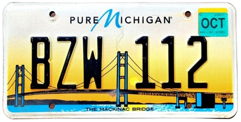 Michigan 2020 - tablica z USA