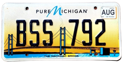 Michigan 2021 - tablica z USA