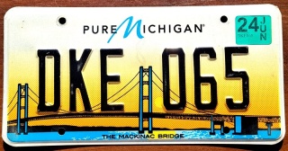 Michigan 2024 - tablica z USA