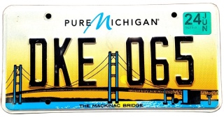 Michigan 2024 - tablica z USA