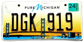 Michigan 2024 - tablica z USA