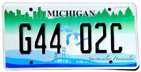 Michigan - tablica z USA