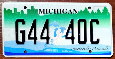 Michigan - tablica z USA