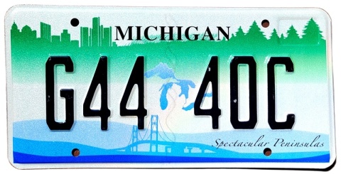 Michigan - tablica z USA