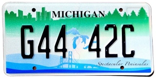 Michigan - tablica z USA