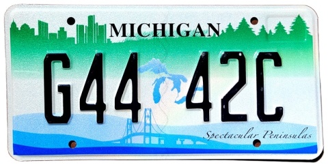 Michigan - tablica z USA