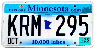 Minnesota 2025 - tablica z USA