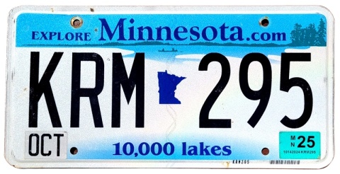 Minnesota 2025 - tablica z USA