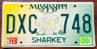 Mississippi 2000 - tablica z USA