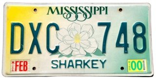 Mississippi 2000 - tablica z USA