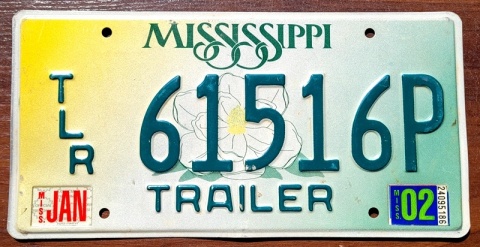 Mississippi 2002 - tablica z USA
