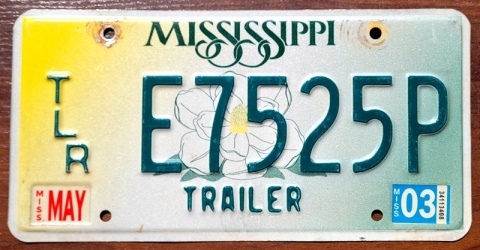 Mississippi 2003 - tablica z USA