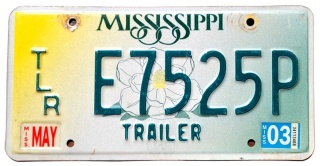 Mississippi 2003 - tablica z USA