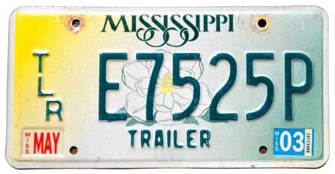 Mississippi 2003 - tablica z USA