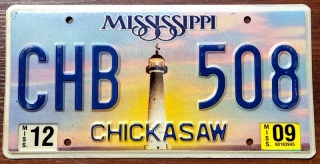 Mississippi 2009 - tablica z USA
