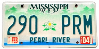 Mississippi 2004 - tablica z USA