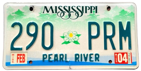 Mississippi 2004 - tablica z USA