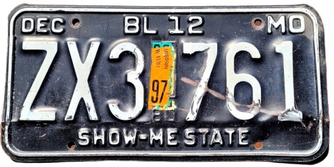 Missouri 1997 - tablica z USA