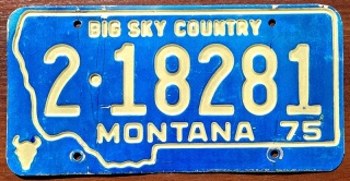 Montana 1975 - tablica z USA