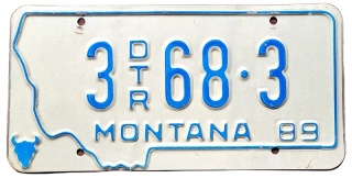 Montana 1989 - tablica z USA