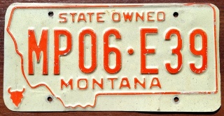 Montana - rządowa - tablica z USA