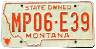 Montana - rządowa - tablica z USA