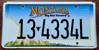 Montana - tablica z USA