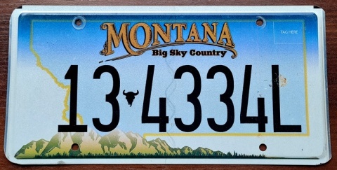 Montana - tablica z USA