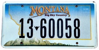 Montana - tablica z USA