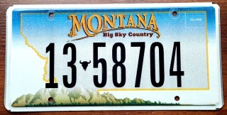 Montana - tablica z USA