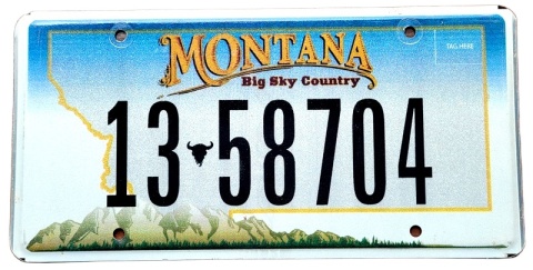 Montana - tablica z USA