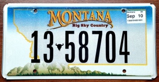 Montana 2010 - tablica z USA