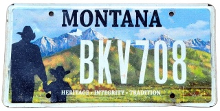 Montana - tablica z USA