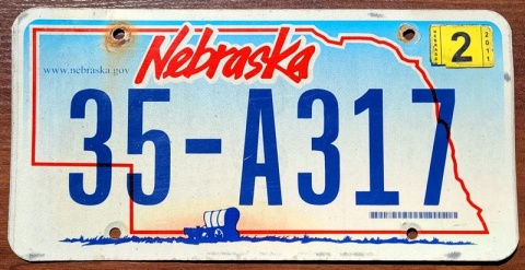 Nebraska 2011 - tablica z USA