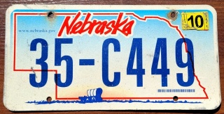 Nebraska 2011 - tablica z USA